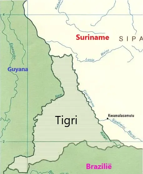 Map of the Tigri Area